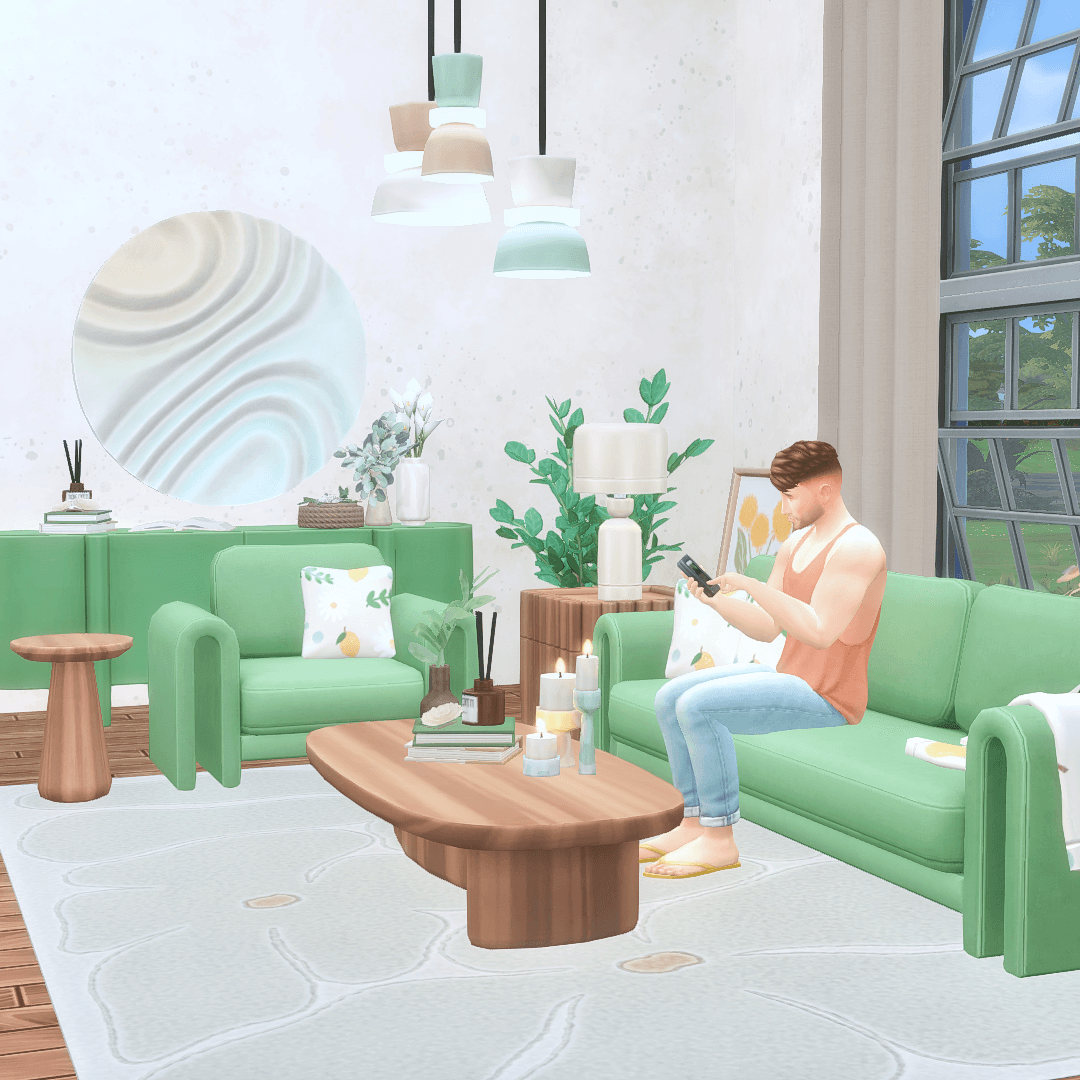 Галерея мода Набор для гостиной Soft Curves Living Room #3